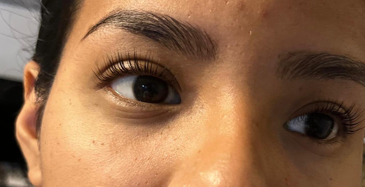 Resultado de cejas y pestañas por Daleska